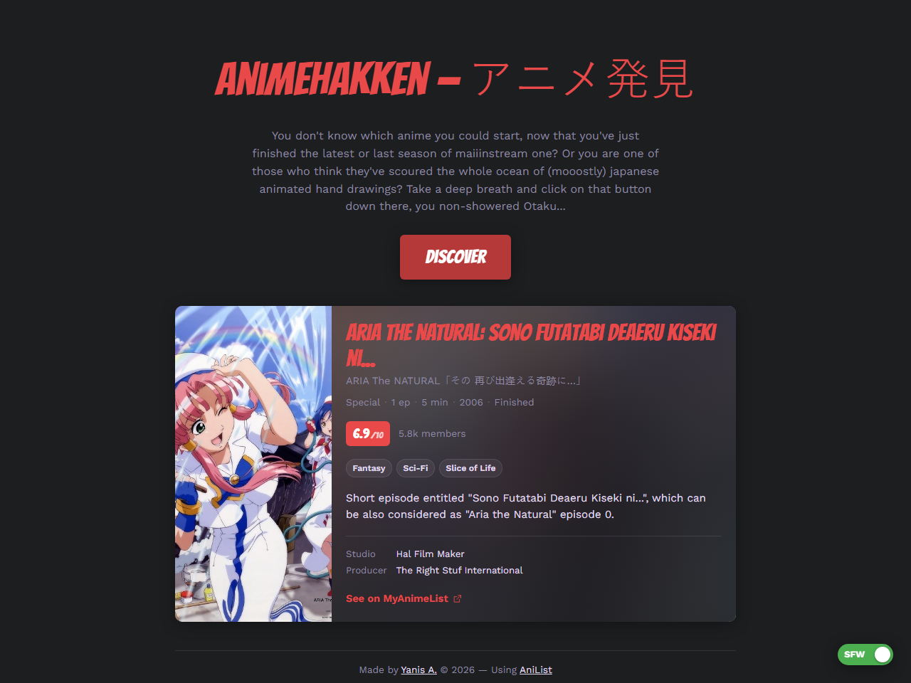 Aperçu de Animehakken